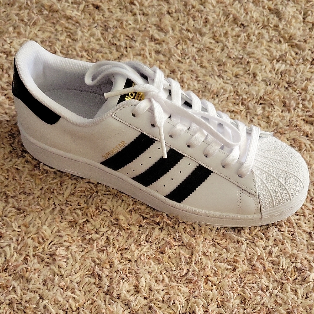 Adidas Classic White and Black Sneakers